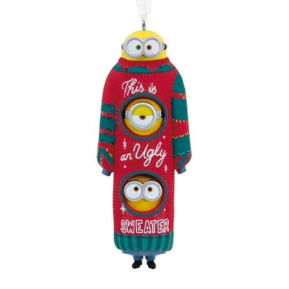 Rire de Noël - Minions en Pull Festif - Déco Noël Intérieur